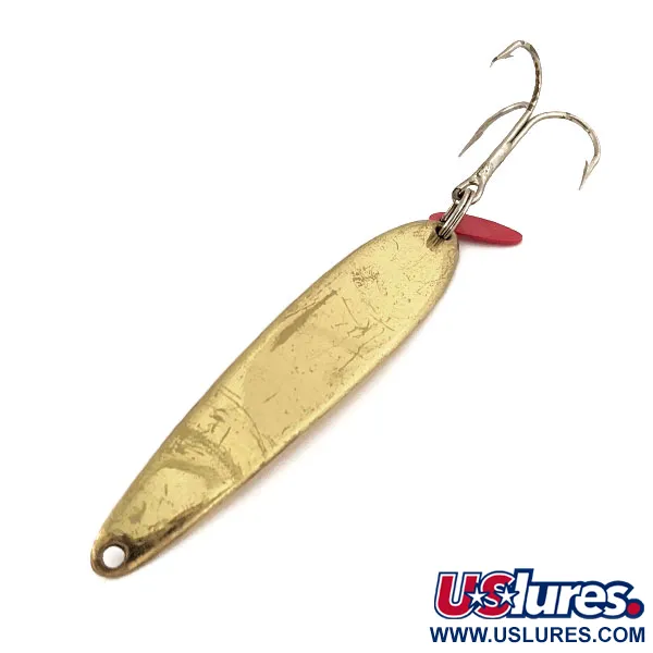 Bay de Noc Swedish Pimple #8 Lepel, Goud, 28g, Rode Flicker, #13139