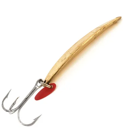 Bay de Noc Swedish Pimple #8 Lepel, Goud, 28g, Rode Flicker, #13139