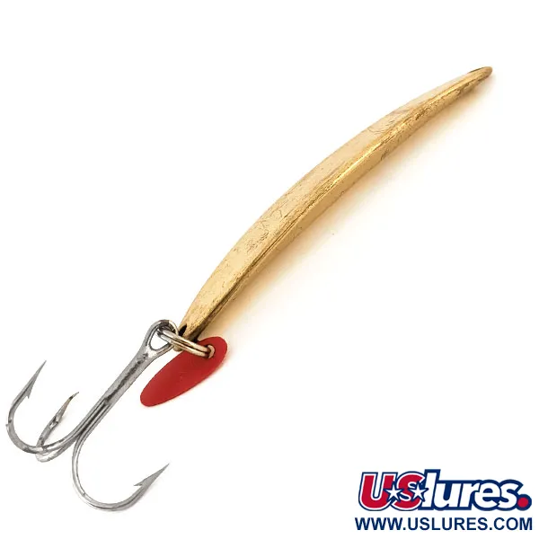 Bay de Noc Swedish Pimple #8 Lepel, Goud, 28g, Rode Flicker, #13139