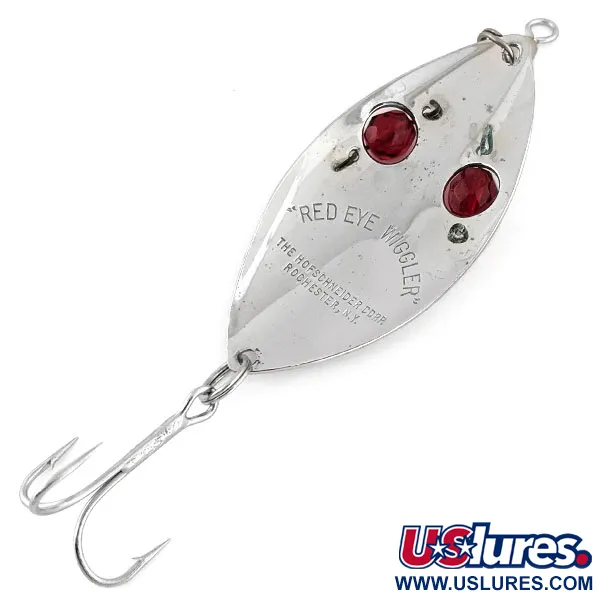 Hofschneider Red Eye Wiggler Lepel, Nikkel / Rood, 25g, #13153