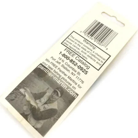 Panther Martin 2a Spinner, Geel/Rood, 1,77g, Verzilverd Blad, #13190