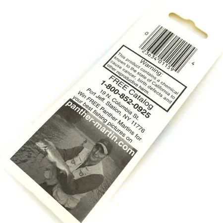 Panther Martin 2 Spinner, Zilver, 2,5g, verzilverd blad, #13193