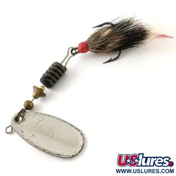 Mepps Comet 3 Dressed Spinner, Zilver, 6,5g, Vintage 1960s, #13278