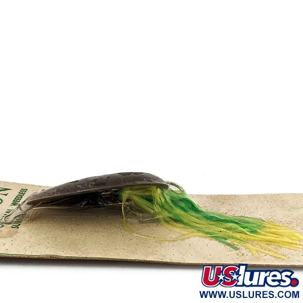 Hydro Lures Weedless Hydro Spoon, 2/5oz Bruin / Groen / Geel, Wierloze Lepel #13571