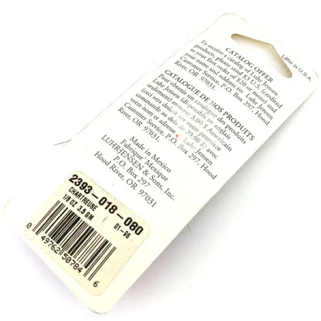 Luhr Jensen Hot Tail, 3,5g Geel / Nikkel, Spinner #13622