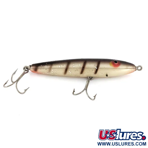 Rogers Hawg Stick, 12g, Pearl Brown Stripe, Topwater Plug #14046