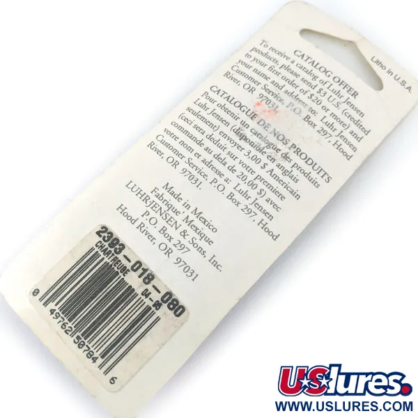 Luhr Jensen Hot Tail, 3,5g, Nikkel/Geel, Spinner #14956