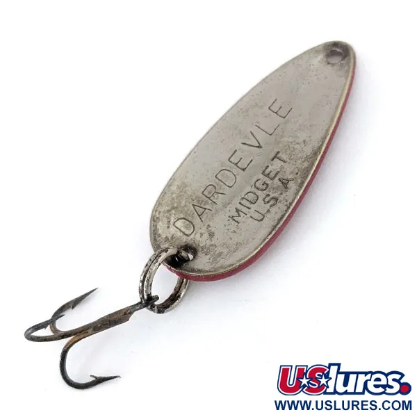 Eppinger Dardevle Midget, 6g, Rood / Wit / Nikkel, Lepel #15017