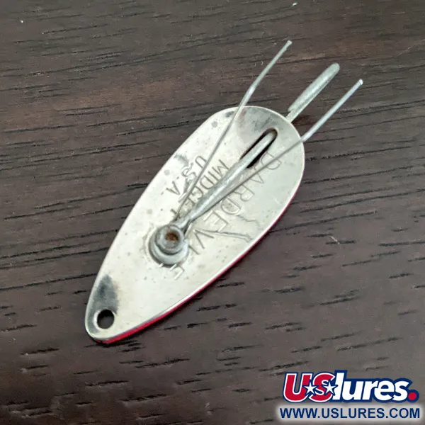 Eppinger Weedless Dardevle Midget, 6g, Wit / Rood / Nikkel, Lepel #16171