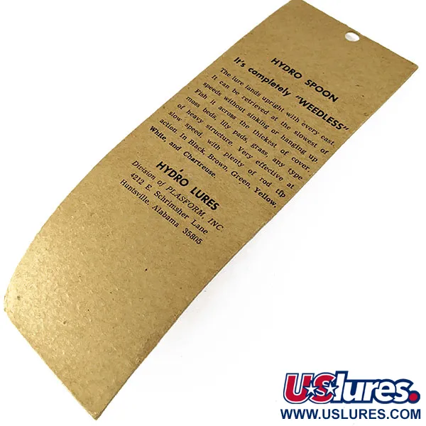 Hydro Lures Hydro Spoon, 11g Groen/Zwart, Oppervlakte Lepel #16752