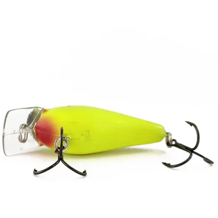Strike King KVD 1.5 Silent, Black Back/Chartreuse, 12g, Squarebill Crankbait #17678