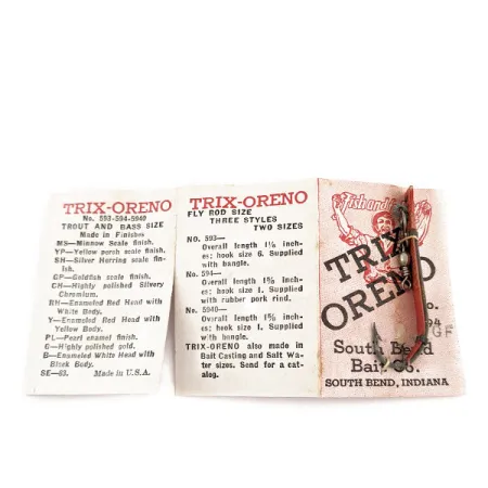 South Bend Trix-Oreno, 2g Rood, Vliegenrekaas #17296