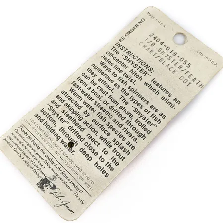 Luhr Jensen Shyster, 3,5g Goud, Spinner #17309