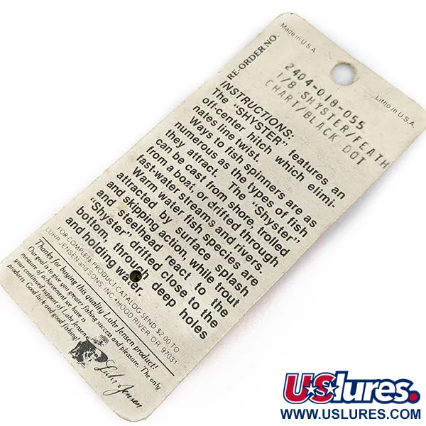 Luhr Jensen Shyster, 3,5g Goud, Spinner #17309