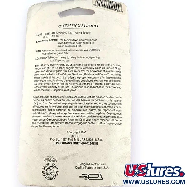 Rebel Arrowhead, 17g Zwart, Lepel #17547