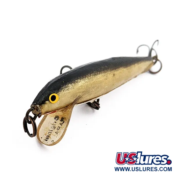 Rapala Original Floater F6, Goud, 3g, Drijvende plug #17902