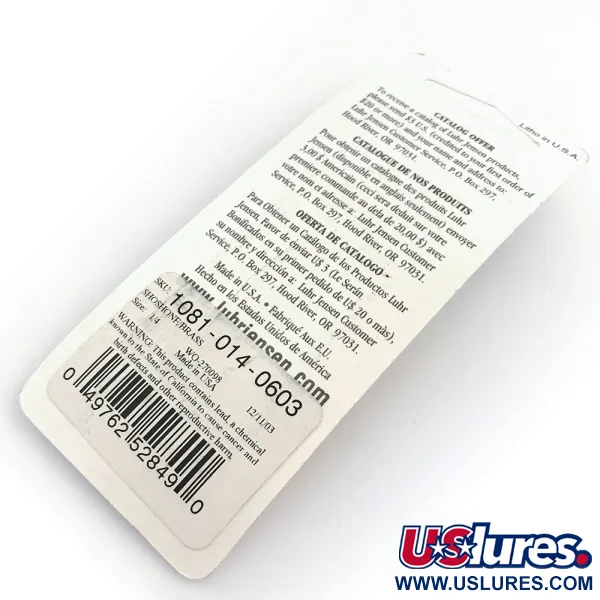 Luhr Jensen Maisie, 7g Shoshone/Messing, Lepel #18029