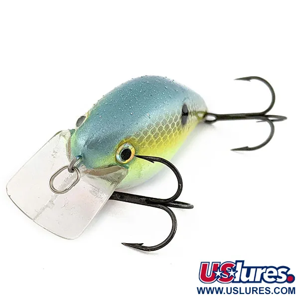 Strike King KVD Silent Square Bill, 12g Chartreuse Sexy Shad, Crankbait #19626