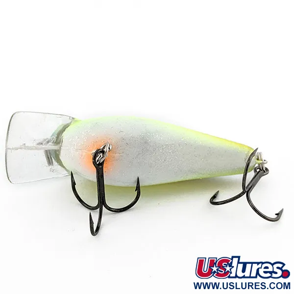Strike King KVD Silent Square Bill, 12g Chartreuse Sexy Shad, Crankbait #19626