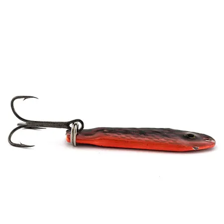 Renosky bloody jig spoon, 12g, rood/zwart, lepel #20392