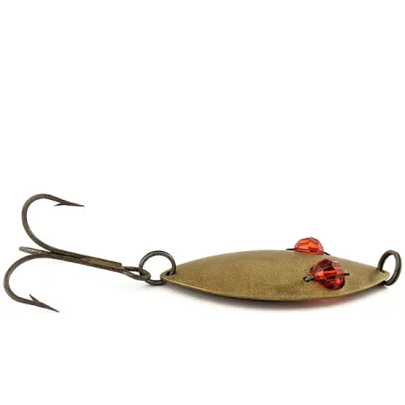 Hofschneider Red Eye Wiggler, 25g messing / rode ogen, lepel #19369