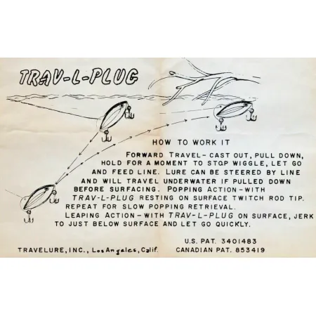 TraveLure Trav-L-Plug, Groen, 21g, Vintage Plug #21521