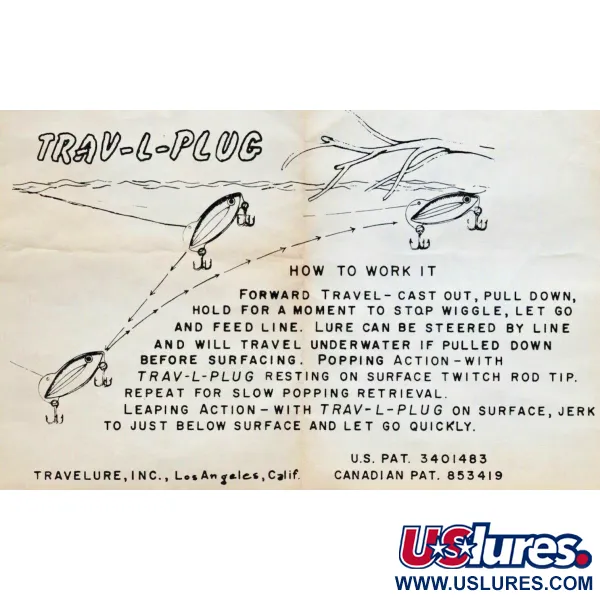 TraveLure Trav-L-Plug, Groen, 21g, Vintage Plug #21521