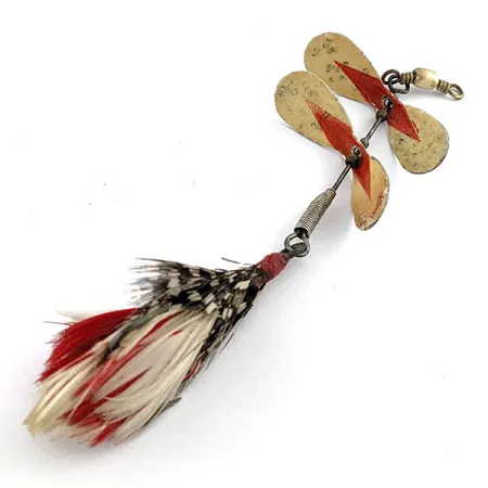 Pflueger Tandem Spinner, 10g, Nikkel/Rood, Spinner #19559