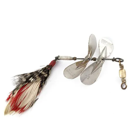 Pflueger Tandem Spinner, 10g, Nikkel/Rood, Spinner #19559