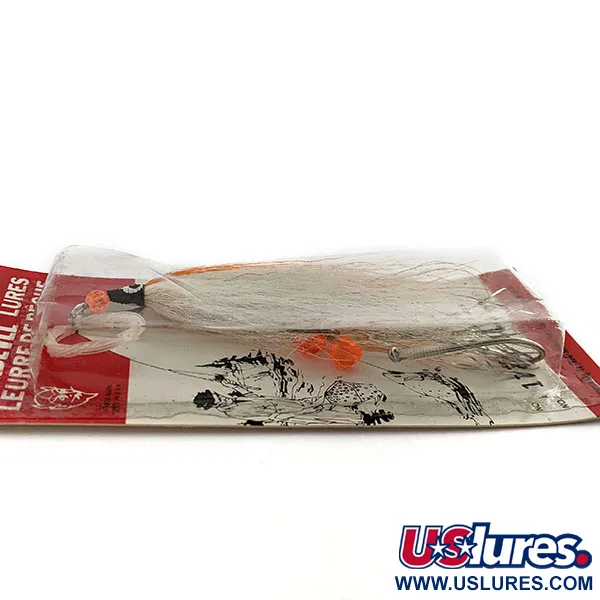 Eppinger Devle Fly, wit/oranje, Vintage Vlieg #19655