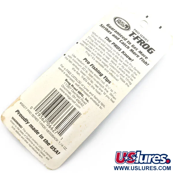 Snag Proof Pro series T-Frog, 7g Mossback, Topwater Kikker #19757