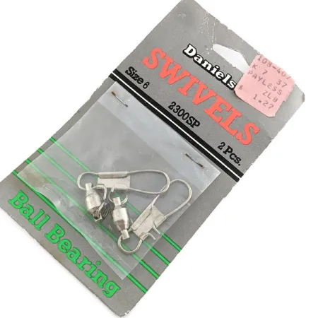 Danielson Swivels #6, Nikkel, Kogellager Wartels #19775