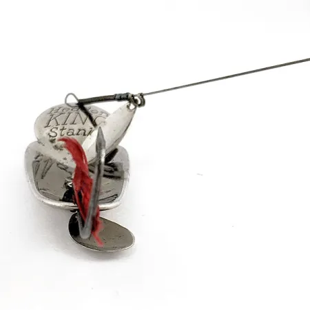 Heddon King Stanley, 21g nikkel/rood, Lepel/Spinner #19938