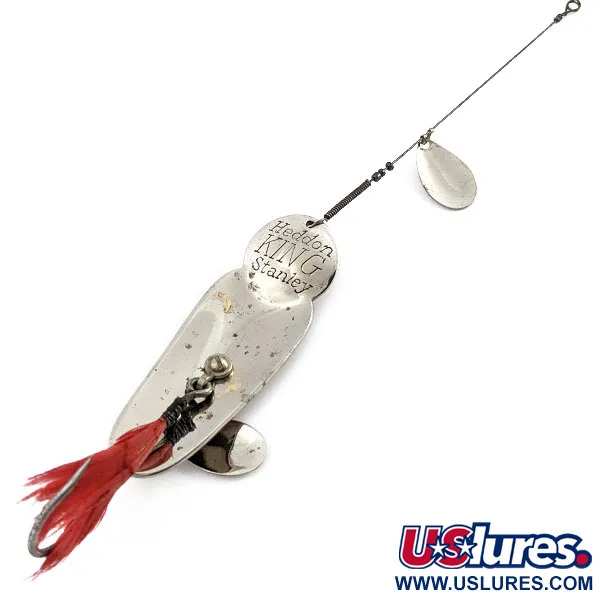 Heddon King Stanley, 21g nikkel/rood, Lepel/Spinner #19938
