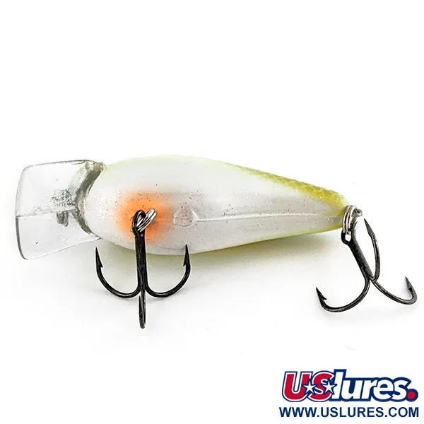 Strike King KVD 1.5, 12g, Chartreuse Sexy Shad, Silent Square Bill Crankbait #19971