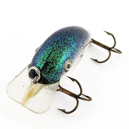 Strike King Pro Model Series 1, 7g Blauw-Groene Glitters, Square Bill Crankbait #19975