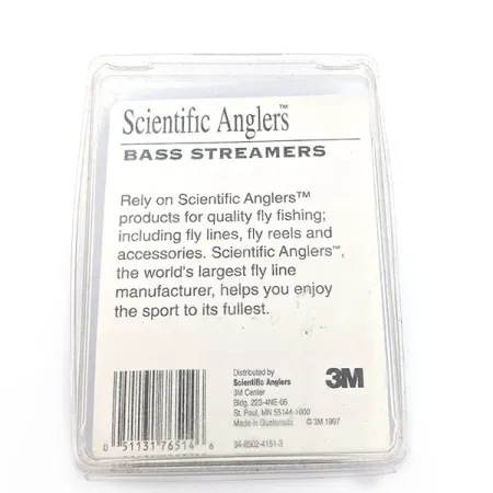 Scientific Anglers Bass Streamers 3M, zwart wit, 7 cm, Streamers #20093