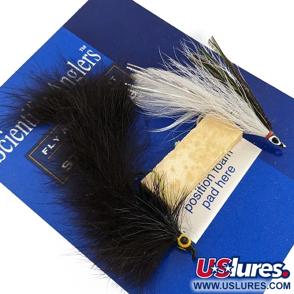 Scientific Anglers Bass Streamers 3M, zwart wit, 7 cm, Streamers #20093