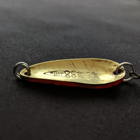 Luhr Jensen Rocket 88 UV, messing/zwart/rood UV, 9g, lepel #20095