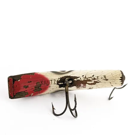 Kautzky Lazy Ike 3, 7cm, 9g, Crème/Rood, Plug #20123