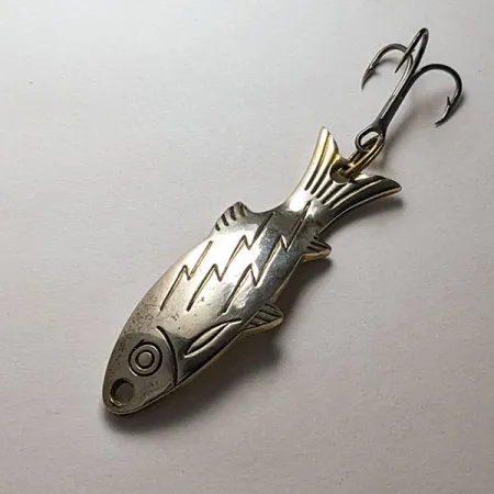 Atlantic Lures Golden Wobble-Fish, 7g Goud/Nikkel, Lepel #20128