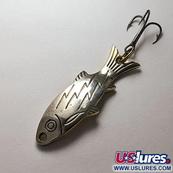 Atlantic Lures Golden Wobble-Fish, 7g Goud/Nikkel, Lepel #20128