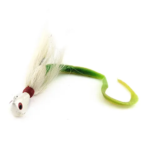 Arkie Lures Ocean Logic Bucktail Striper Jig, 31g Pearl, Bucktail Jig #20139