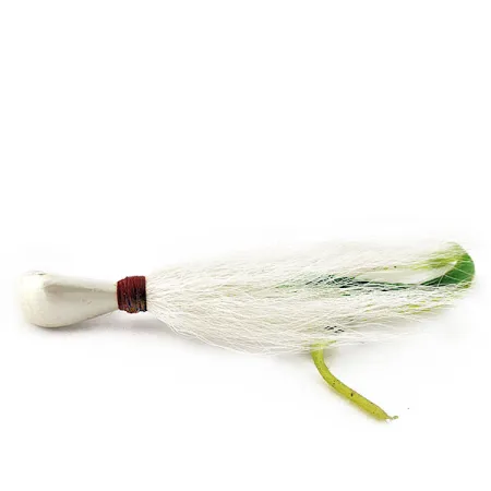 Arkie Lures Ocean Logic Bucktail Striper Jig, 31g Pearl, Bucktail Jig #20139