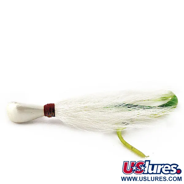Arkie Lures Ocean Logic Bucktail Striper Jig, 31g Pearl, Bucktail Jig #20139