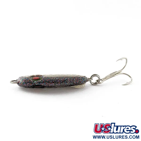 Bomber Slab, 35g Wit/Glitters, Verticale Jig #20170