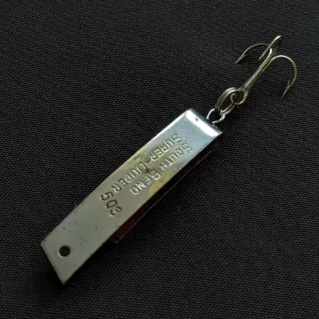 South Bend Super-Duper 503, 4,3g nikkel/rood, Lepel #20423