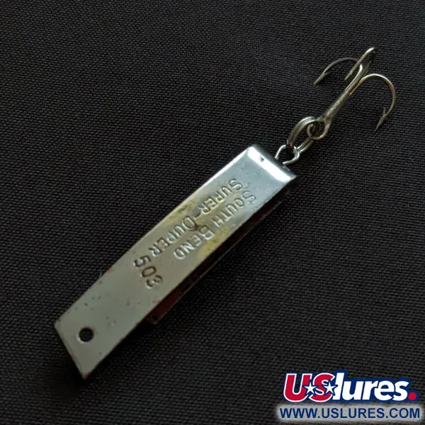 South Bend Super-Duper 503, 4,3g nikkel/rood, Lepel #20423