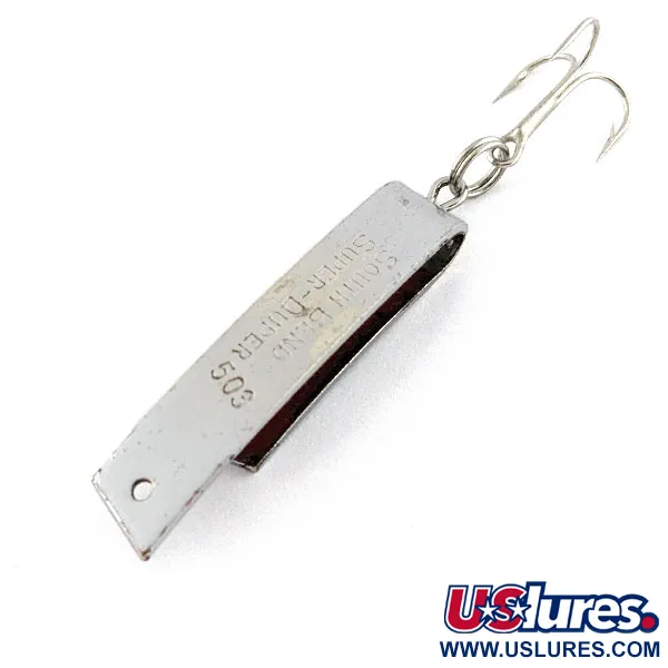 South Bend Super-Duper 503, 4,3g nikkel/rood, Lepel #20423