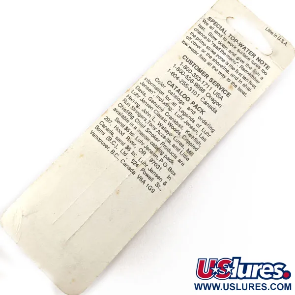 Luhr Jensen Nippin Sam Wood, Zilver, 7g, Oppervlaktekunstaas #20575